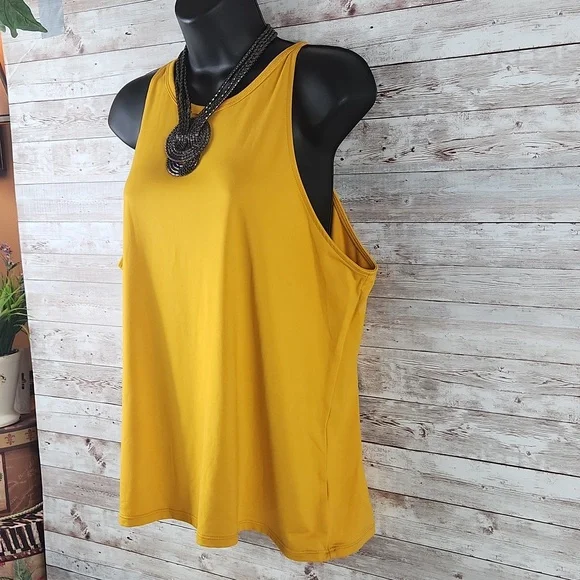 Joy Lab, Women's gold tank top, round neck, sleeveless, Size Ex Large - Picture 2 of 6